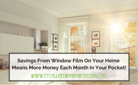 utility bill savings window film fort collins