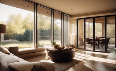 Fort Collins home interior with sunlight filtering through heat reduction window film