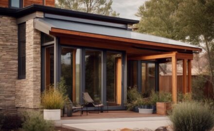 Sustainable home exterior with energy efficient window film in Fort Collins